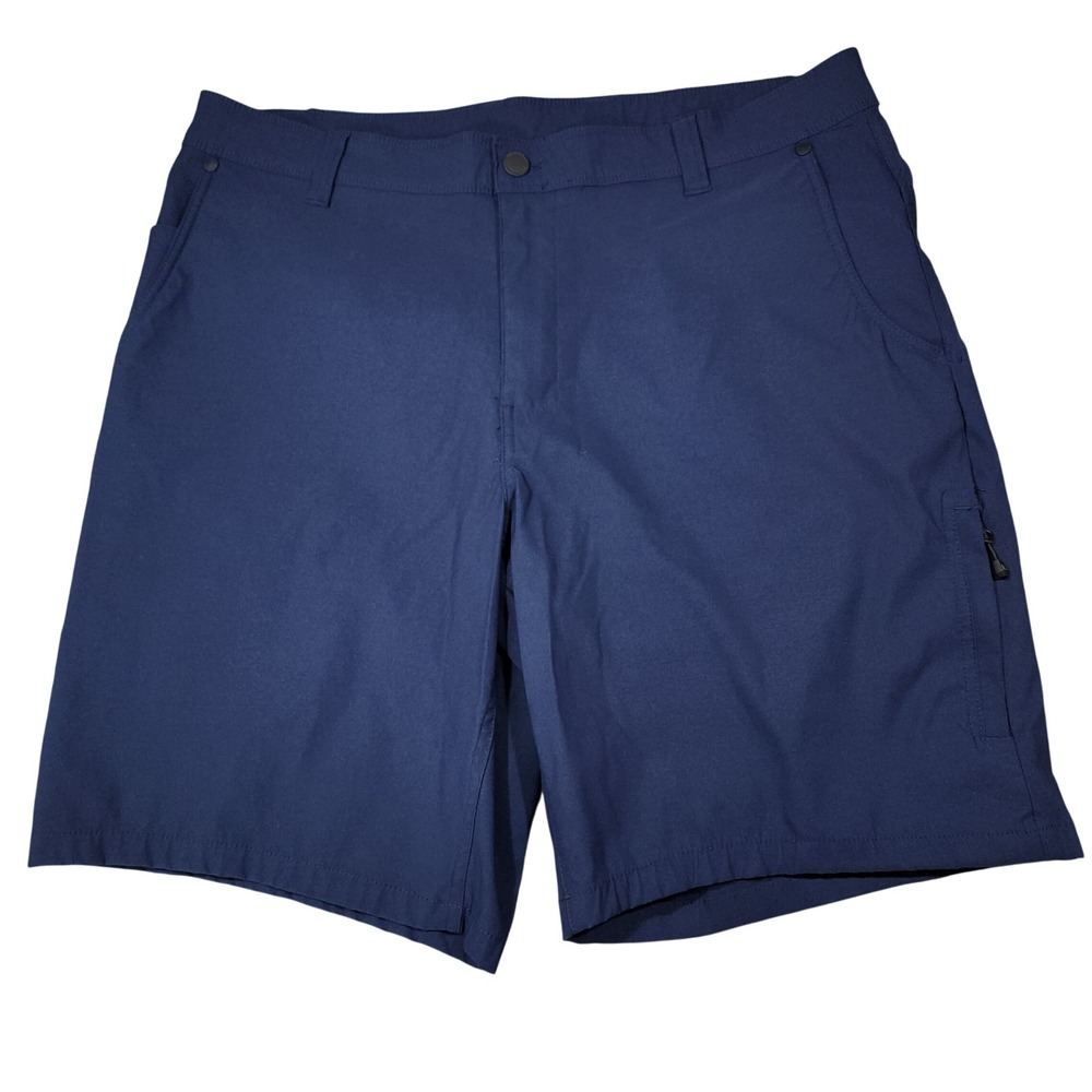 Merrell Hiking Shorts 36‎ x10 Men 21" Blue Nylon Stretch Get Outside Performance